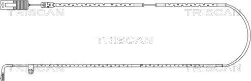 Triscan 8115 17010 - Сигналізатор, знос гальмівних колодок autocars.com.ua