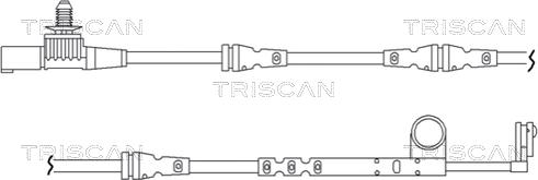 Triscan 8115 17011 - Сигнализатор, износ тормозных колодок avtokuzovplus.com.ua