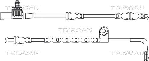 Triscan 8115 17012 - Сигнализатор, износ тормозных колодок avtokuzovplus.com.ua