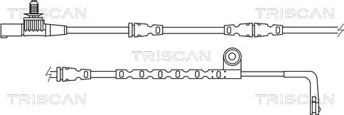Triscan 8115 17017 - Сигнализатор, износ тормозных колодок avtokuzovplus.com.ua