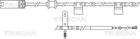 Triscan 8115 17018 - Сигнализатор, износ тормозных колодок avtokuzovplus.com.ua