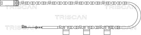 Triscan 8115 17019 - Сигнализатор, износ тормозных колодок avtokuzovplus.com.ua