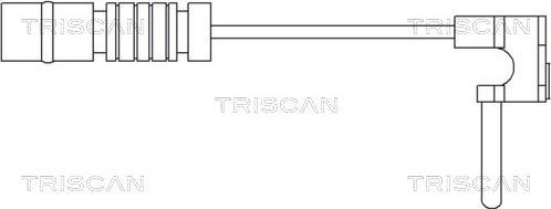 Triscan 8115 23002 - Сигнализатор, износ тормозных колодок autodnr.net