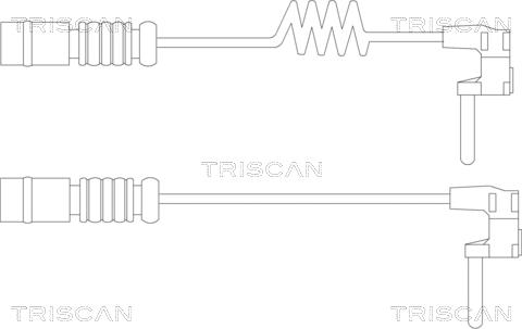 Triscan 8115 23020 - Сигнализатор, износ тормозных колодок autodnr.net