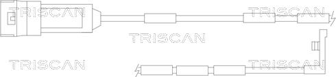 Triscan 8115 24001 - Сигналізатор, знос гальмівних колодок autocars.com.ua