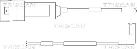 Triscan 8115 24002 - Сигналізатор, знос гальмівних колодок autocars.com.ua
