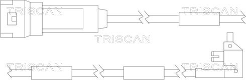 Triscan 8115 24003 - Сигнализатор, износ тормозных колодок avtokuzovplus.com.ua