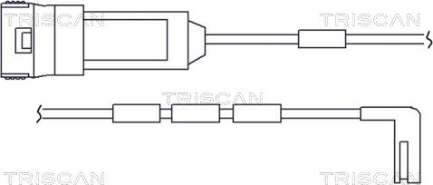 Triscan 8115 24006 - Сигнализатор, износ тормозных колодок avtokuzovplus.com.ua