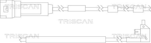 Triscan 8115 24011 - Сигналізатор, знос гальмівних колодок autocars.com.ua