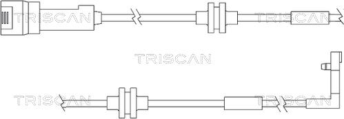 Triscan 8115 24012 - Сигнализатор, износ тормозных колодок autodnr.net