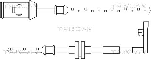 Triscan 8115 24013 - Сигналізатор, знос гальмівних колодок autocars.com.ua