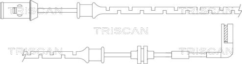 Triscan 8115 24015 - Сигнализатор, износ тормозных колодок avtokuzovplus.com.ua