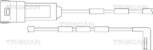 Triscan 8115 24016 - Сигнализатор, износ тормозных колодок autodnr.net