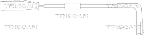 Triscan 8115 24020 - Сигналізатор, знос гальмівних колодок autocars.com.ua