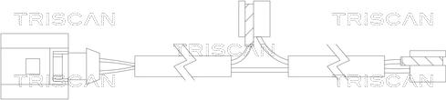 Triscan 8115 29005 - Сигнализатор, износ тормозных колодок autodnr.net