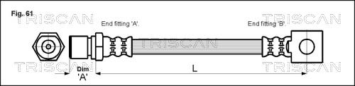 Triscan 8150 24107 - Тормозной шланг autodnr.net