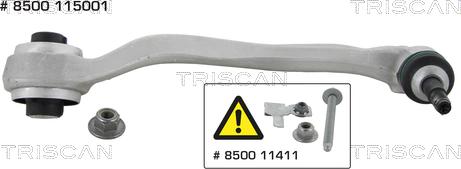 Triscan 8500 115001 - Важіль незалежної підвіски колеса autocars.com.ua