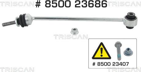 Triscan 8500 23686 - Тяга / стойка, стабилизатор avtokuzovplus.com.ua