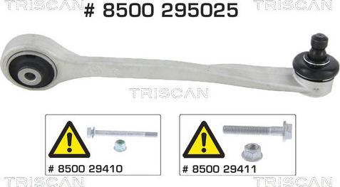 Triscan 8500 295025 - Важіль незалежної підвіски колеса autocars.com.ua