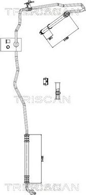 Triscan 8516 16002 - Гідравлічний шланг, рульове управління autocars.com.ua