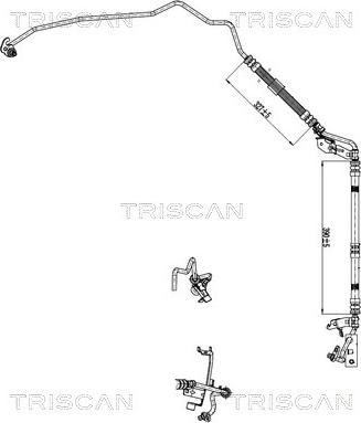 Triscan 8516 16005 - Гідравлічний шланг, рульове управління autocars.com.ua