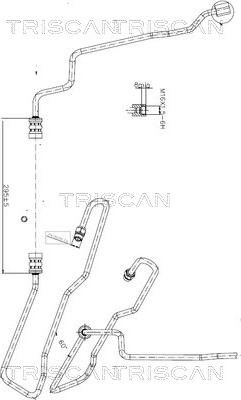 Triscan 8516 16011 - Гідравлічний шланг, рульове управління autocars.com.ua