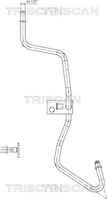 Triscan 8516 16040 - Гідравлічний шланг, рульове управління autocars.com.ua