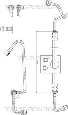 Triscan 8516 27003 - Гідравлічний шланг, рульове управління autocars.com.ua