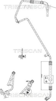 Triscan 8516 29018 - Гідравлічний шланг, рульове управління autocars.com.ua