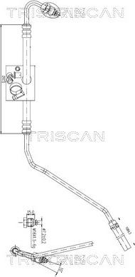 Triscan 8516 29023 - Гідравлічний шланг, рульове управління autocars.com.ua