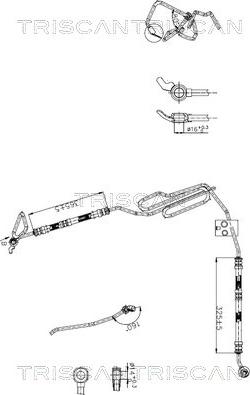 Triscan 8516 29051 - Гідравлічний шланг, рульове управління autocars.com.ua