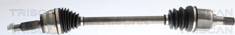 Triscan 8540 43555 - Приводний вал autocars.com.ua
