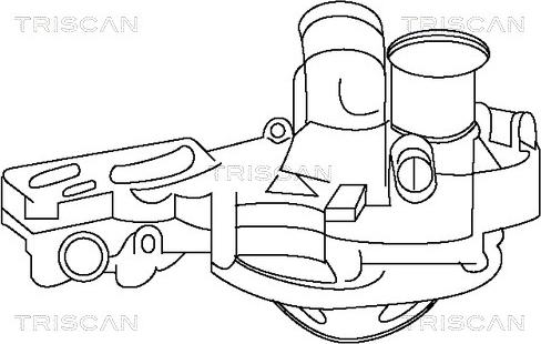 Triscan 8600 25004 - Водяний насос autocars.com.ua