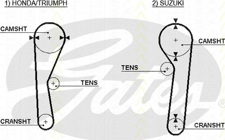 Triscan 8645 5019 - Ремінь ГРМ autocars.com.ua