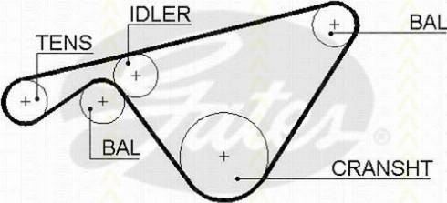 Triscan 8645 5463xs - Ремінь ГРМ autocars.com.ua