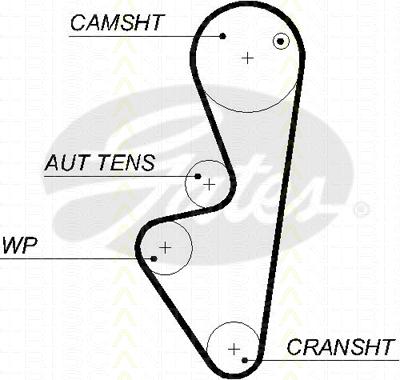 Triscan 8645 5575xs - Ремінь ГРМ autocars.com.ua