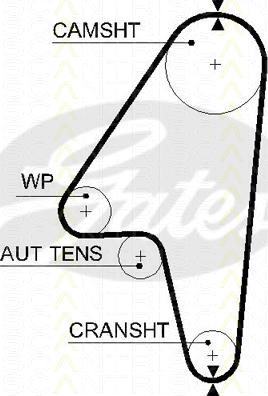 Triscan 8645 5597xs - Ремінь ГРМ autocars.com.ua