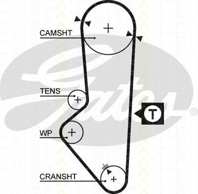 Triscan 8647 17006 - Комплект ременя ГРМ autocars.com.ua