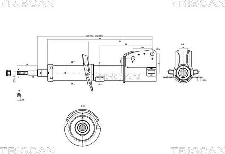 Triscan 8705 10101 - Амортизатор avtokuzovplus.com.ua