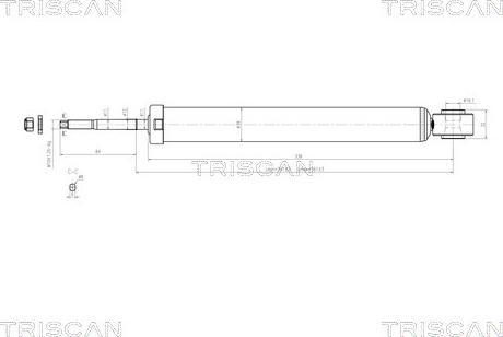 Triscan 8705 10206 - Амортизатор autocars.com.ua