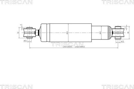 Triscan 8705 15201 - Амортизатор avtokuzovplus.com.ua