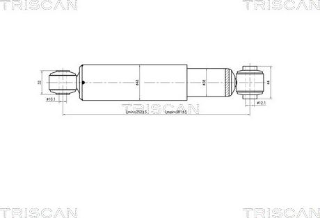 Triscan 8705 15202 - Амортизатор autocars.com.ua