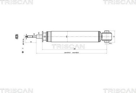 Triscan 8705 16201 - Амортизатор підвіски autocars.com.ua