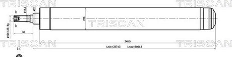 Triscan 8705 24101 - Амортизатор autocars.com.ua
