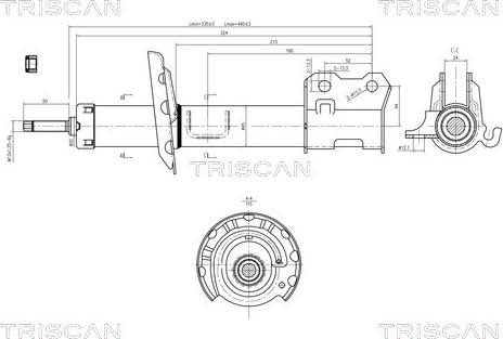 Triscan 8705 24106 - Амортизатор autocars.com.ua