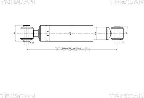 Triscan 8705 24201 - Амортизатор підвіски autocars.com.ua