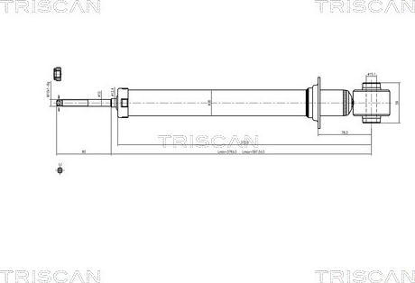 Triscan 8705 24204 - Амортизатор autocars.com.ua