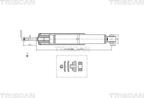 Triscan 8705 24205 - Амортизатор autocars.com.ua