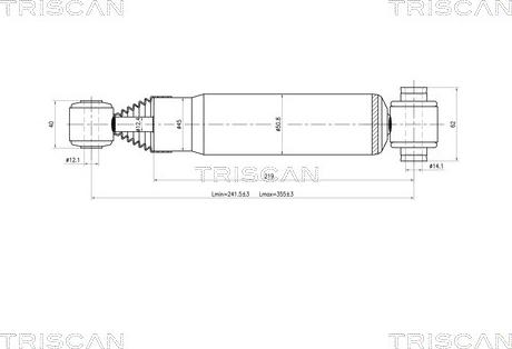Triscan 8705 28201 - Амортизатор autocars.com.ua