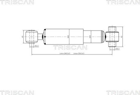Triscan 8705 28203 - Амортизатор підвіски autocars.com.ua